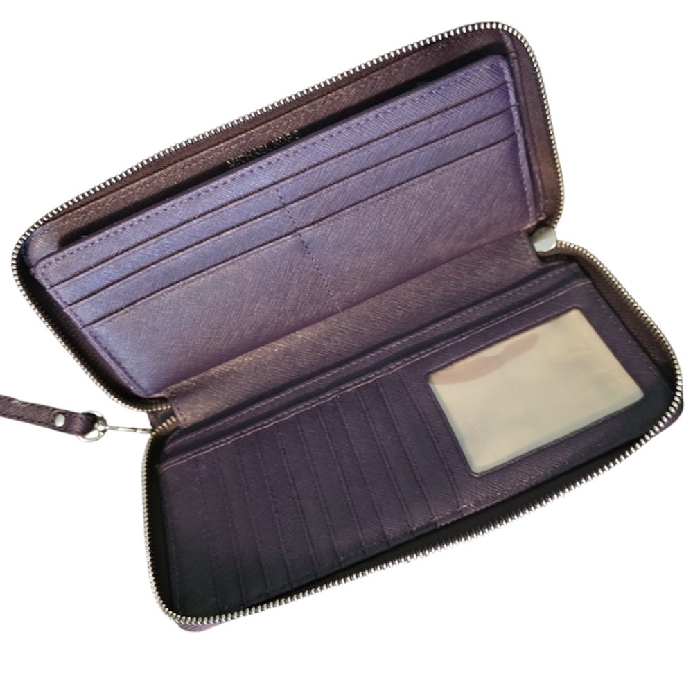 Michael Kors Purple Studded Wallet/Wristlet - Picture 4 of 5